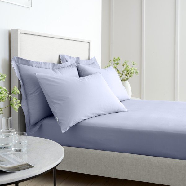 Svetlo vijolična napenjalna rjuha iz bombažnega perkala 150x200 cm Cotton Percale – Bianca-image-2