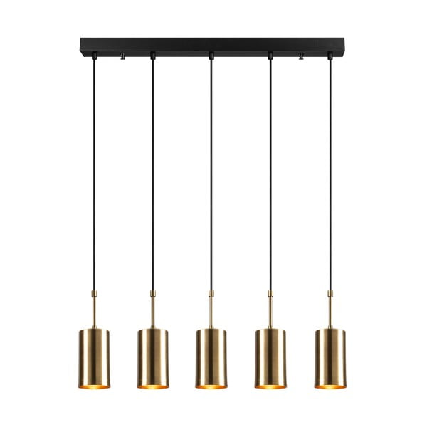 Viseča svetilka za 5 žarnic v zlati barvi Opviq lights Kem-image-2