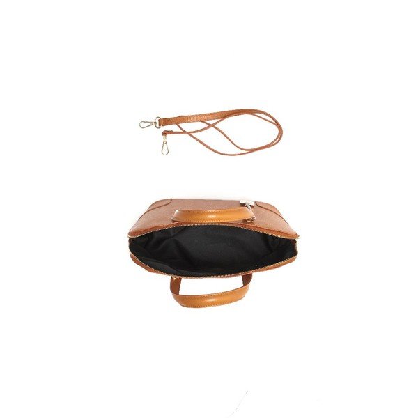Usnjena torbica Renata Corsi 418 Cognac-image-3