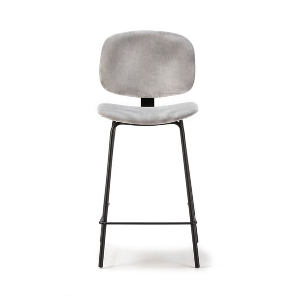 Svetlo sivi barski stoli v kompletu 2 ks (višina sedeža 66 cm) Arus – Marckeric-image-2