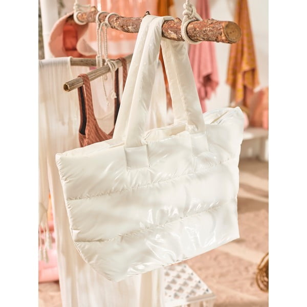 Bela torba za na plažo Sunnylife Puffer-image-1