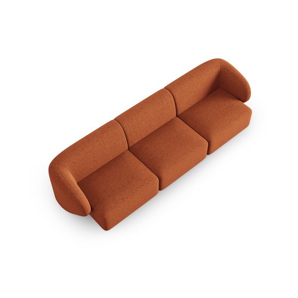 Oranžna sedežna garnitura 259 cm Shane – Micadoni Home-image-4