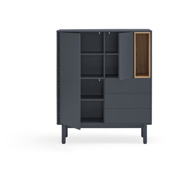 Temno siva visoka komoda 100x120 cm Corvo - Teulat-image-4