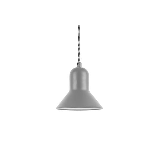 Siva viseča svetilka Leitmotiv Slender, višina 14,5 cm