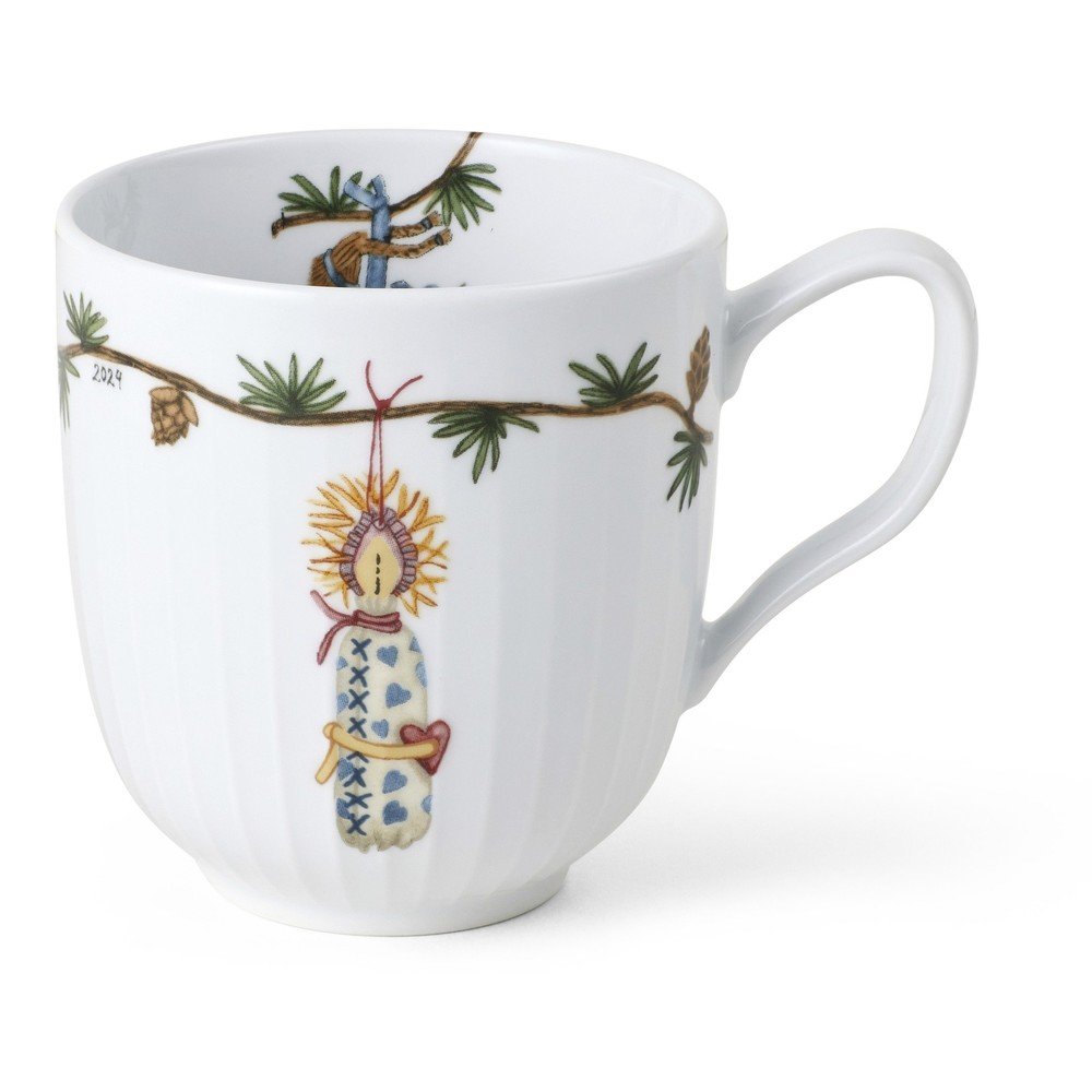 Bela porcelanasta skodelica z božičnim motivom 330 ml Hammershøi Christmas