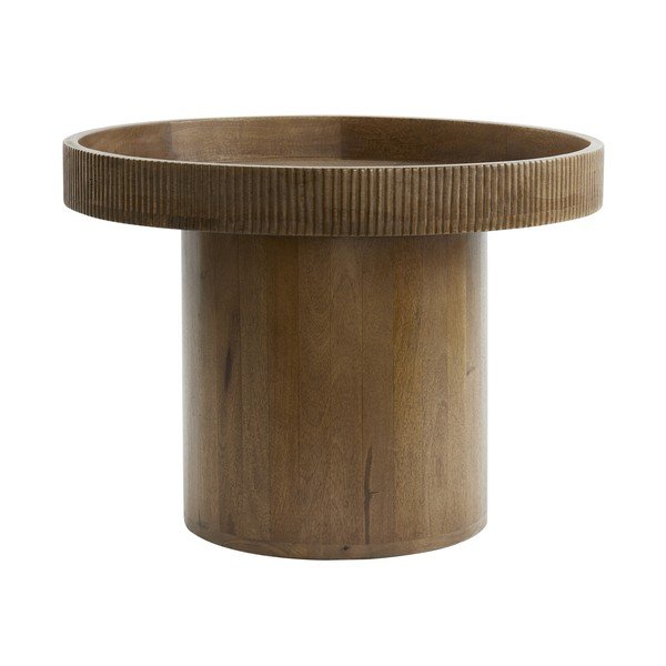 Okrogla stranska mizica iz masivnega manga ø 60 cm Kalomo – Light & Living