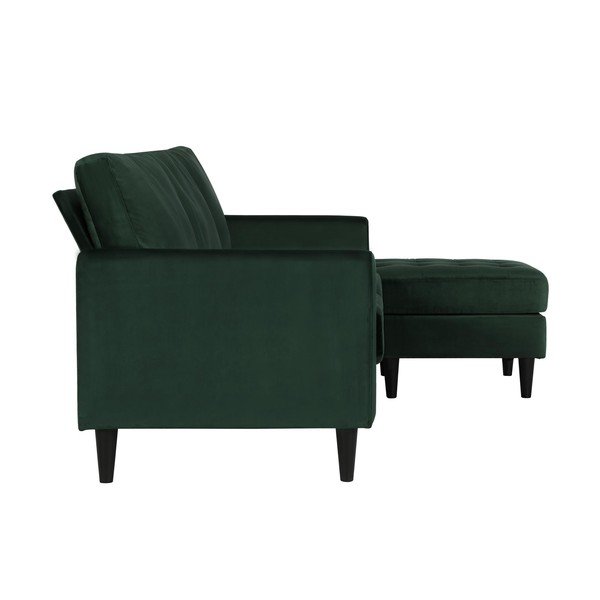 Zelena kotna sedežna garnitura s spremenljivim kotom Strummer - CosmoLiving by Cosmopolitan-image-4