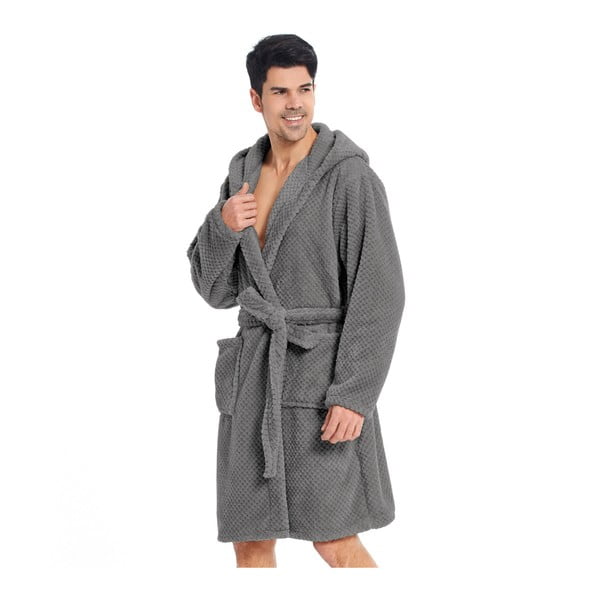 DecoKing Sleepyhead siva unisex halja iz mikrovlaken, velikost M-image-1