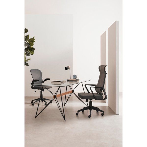 Siv oblazinjen pisarniški stol Kempton – Yes Everyday-image-1