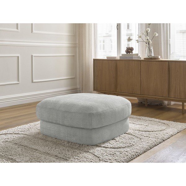 Svetlo siv tabure iz šenilje Leonore – Bobochic Paris-image-1