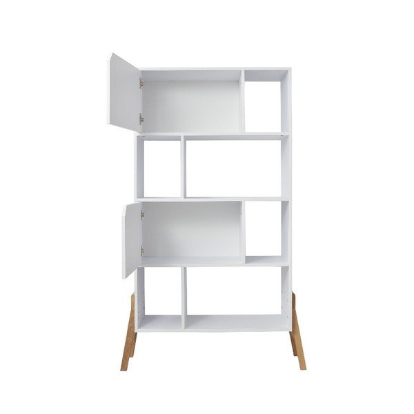 Bela knjižna omara iz hrastovega lesa BELLAMY Lotta-image-1