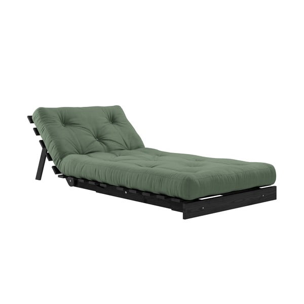 Raztegljiv fotelj Karup Design Roots Black/Olive Green-image-4