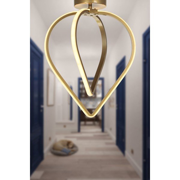 Kovinska LED stropna svetilka v bronasti barvi Pars – Squid Lighting-image-1