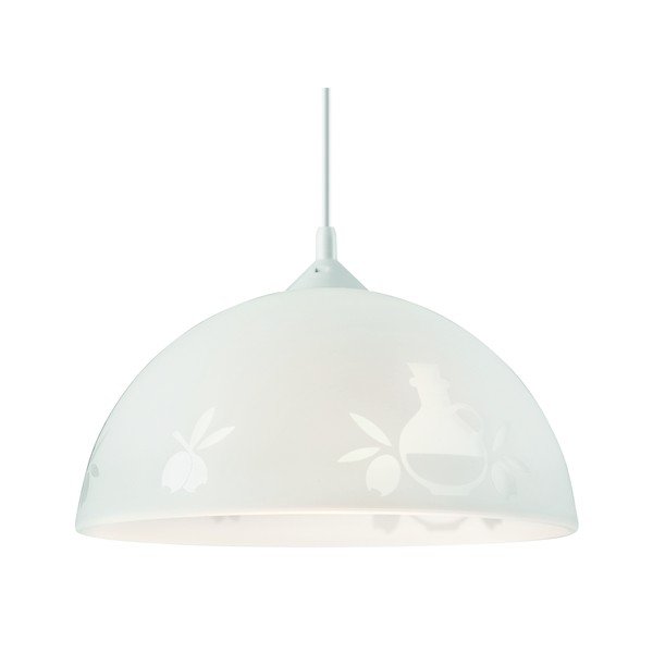 Bela viseča svetilka ø 30 cm – LAMKUR-image-1