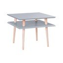 Temno siva mizica Ragaba Square, 55 x 55 cm