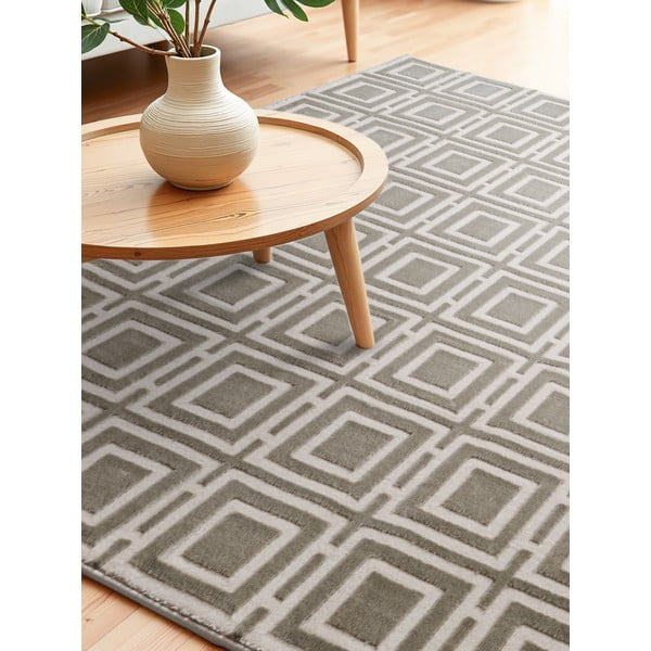 Siva/kremno bela preproga 160x235 cm Perles Howlite – Elle Decoration-image-3