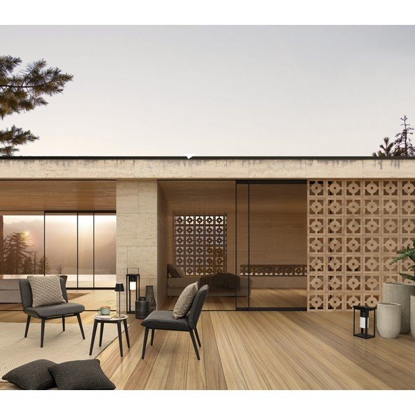 Črna LED lanterna s solarnim panelom/na USB (višina 38 cm) Solar – Bizzotto-image-2