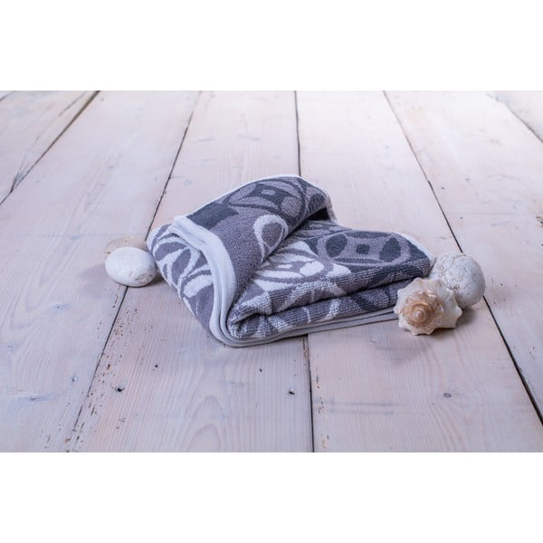 Siva bombažna brisača 70x140 cm Compass – JAHU collections-image-1