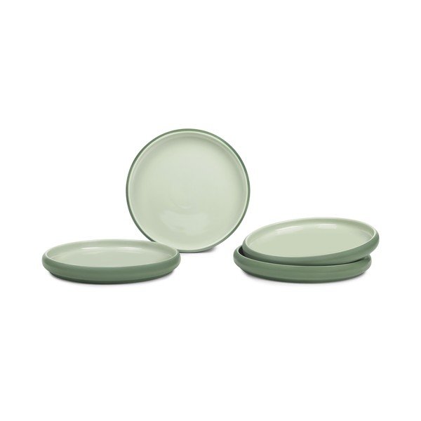 Zeleni krožniki v kompletu 4 ks iz kamenine ø 22 cm Aura Rondo – Bonami Selection