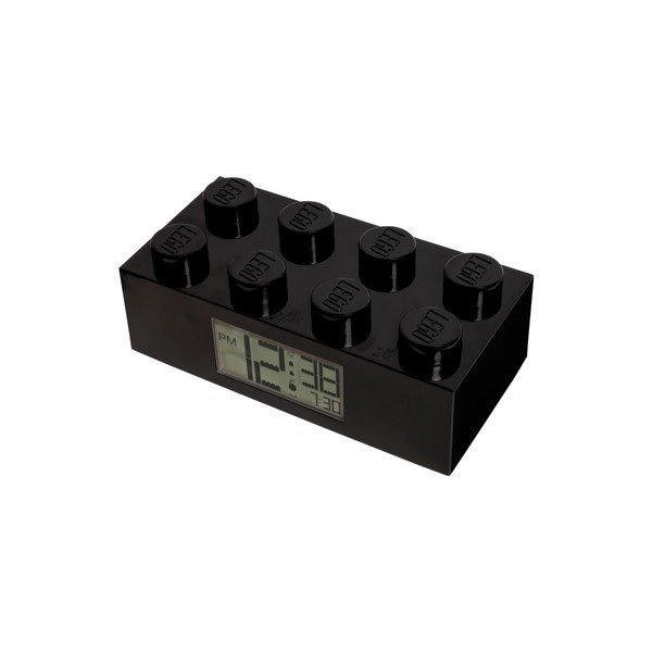 Črna digitalna ura z alarmom iz kock LEGO®-image-4