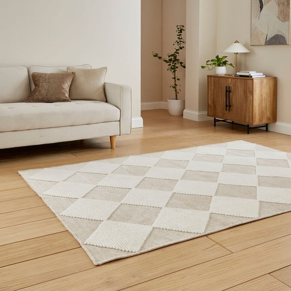 Belo-bež pralna preproga 160x230 cm Lyna Beige&White – Think Rugs-image-2