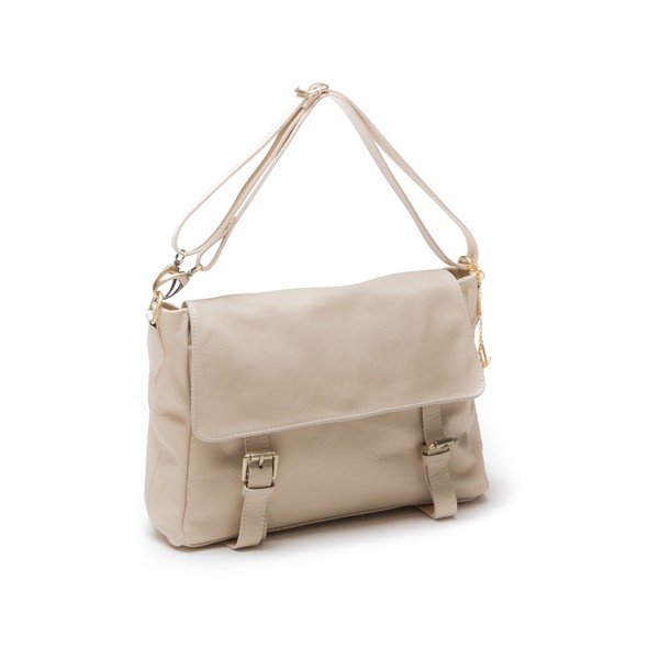 Usnjena torbica Luisa Vanini 2093 Beige-image-1