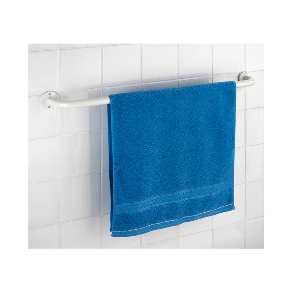 Belo stensko držalo za brisače Wenko Basic, 80 cm-image-1