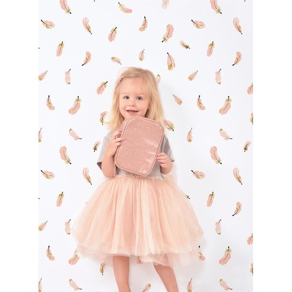 Otroška tapeta 10 m x 50 cm Gold Feathers – Lilipinso-image-1