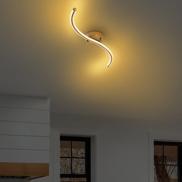 LED stropna svetilka v zlati barvi 10x67 cm Yilan – Opviq lights-image-1
