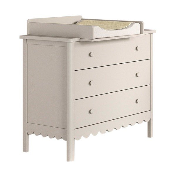 Bež otroška komoda s previjalnim pultom 89x90x55 cm Swingo – Vipack