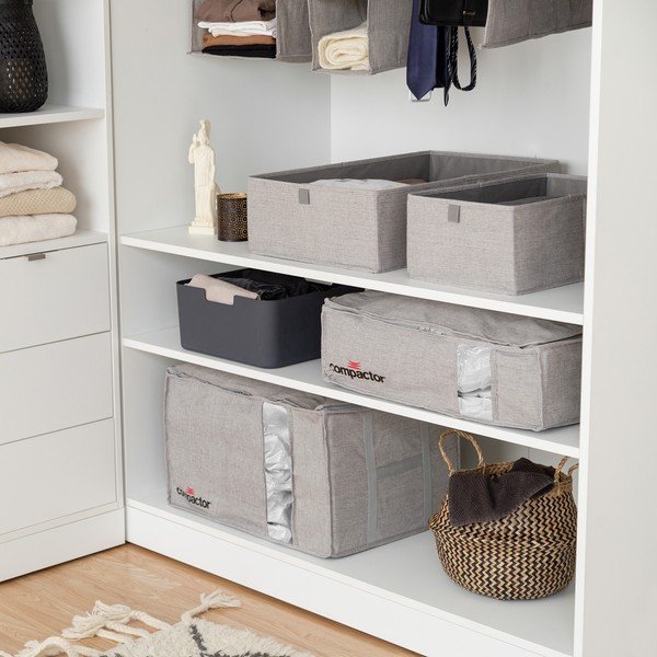 Kompaktor Oxford siva škatla za shranjevanje, 42 x 36 cm-image-1