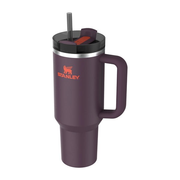 Temno vijolična termovka s slamico iz nerjavečega jekla 1,18 l Quencher H2.0 FlowState Tumbler Plum – Stanley-image-2