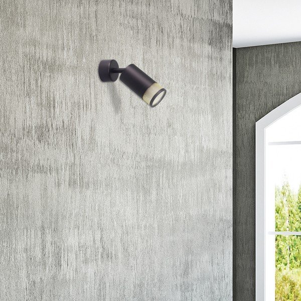 Črna stenska svetilka Flin – Candellux Lighting-image-1