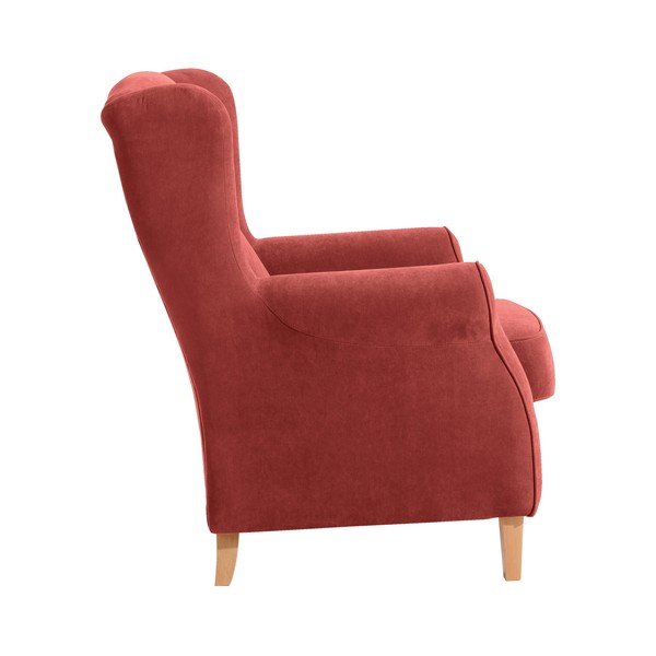 Opečnato rdeč fotelj Max Winzer Lorris-image-2