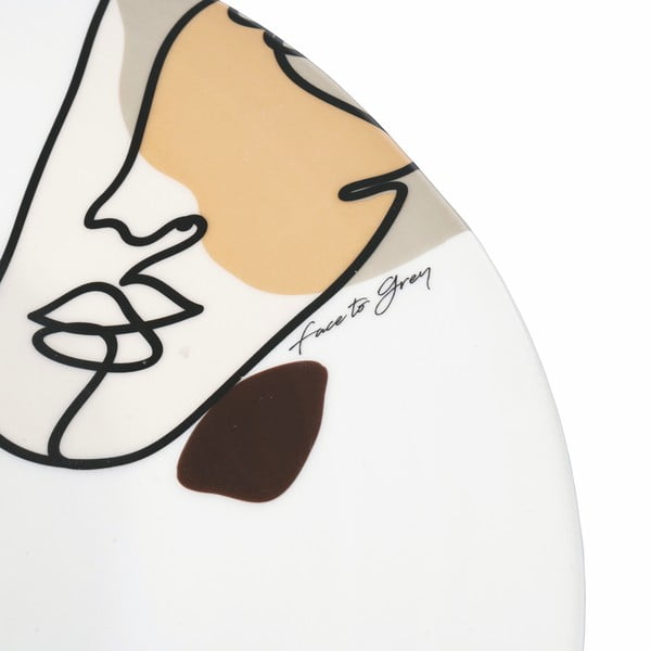 Keramični krožnik VDE Tivoli 1996 Face to Grey, ø 35 cm-image-2