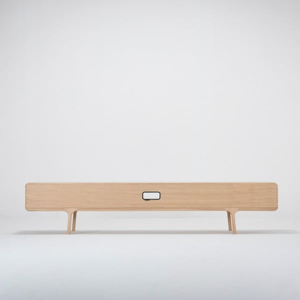 TV komoda iz masivnega hrasta z 2 predaloma Gazzda Fawn-image-4