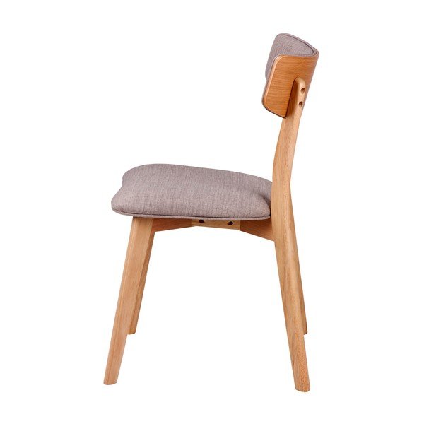 Komplet 2 svetlo sivih jedilnih stolov sømcasa Anais-image-3