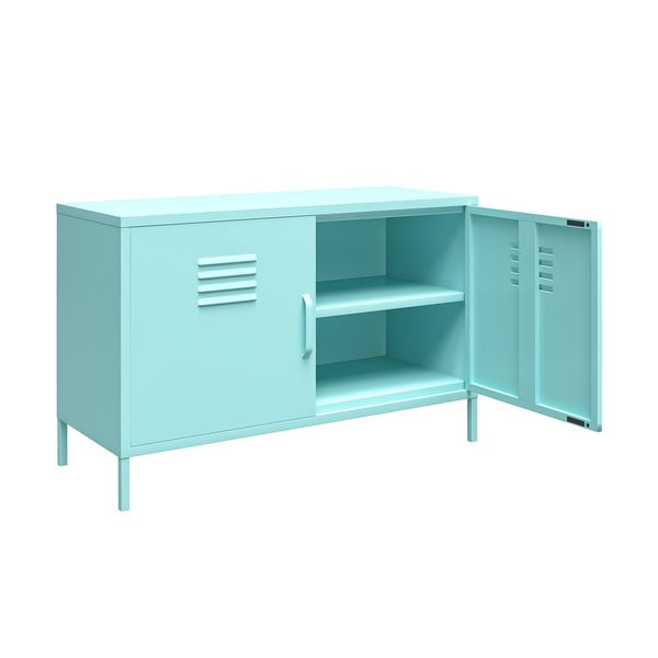 Svetlo modra kovinska omarica 100x64 cm Cache - Novogratz-image-4