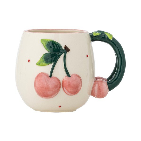 Kremno bela keramična skodelica 420 ml Berrie – Bloomingville