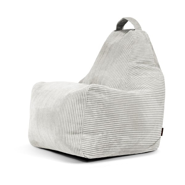 Kremno bela vreča za sedenje iz rebrastega žameta Play Amuse – SLOWDOWN