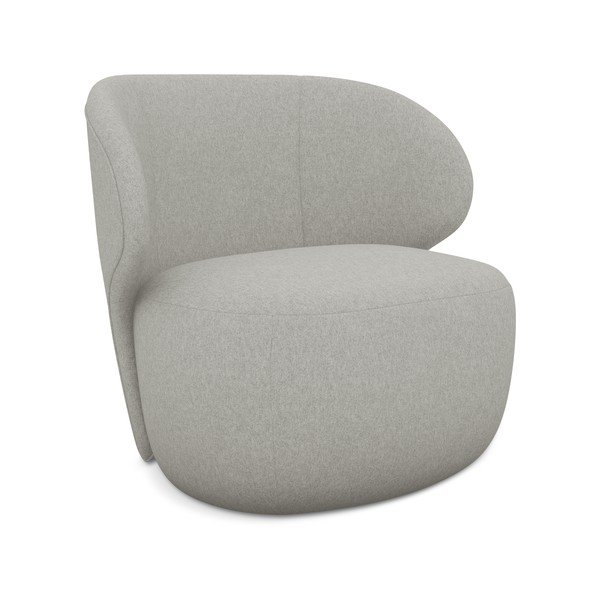 Svetlo siv fotelj Kama – Makamii