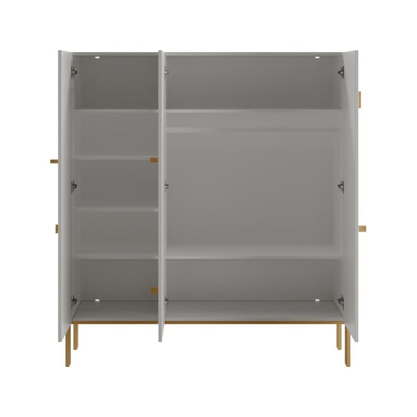 Svetlo siva otroška omara 150x170 cm Cube - Pinio-image-2