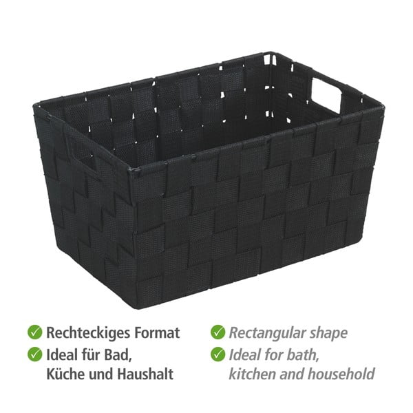 Črna košara Wenko Adria, 20 x 30 cm-image-2