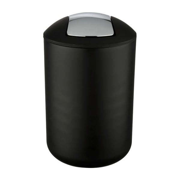 Črn koš za smeti Wenko Brasil L, višine 31 cm-image-1
