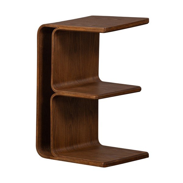 Stranska mizica v orehovem dekorju 32x40 cm Frey – WOOOD