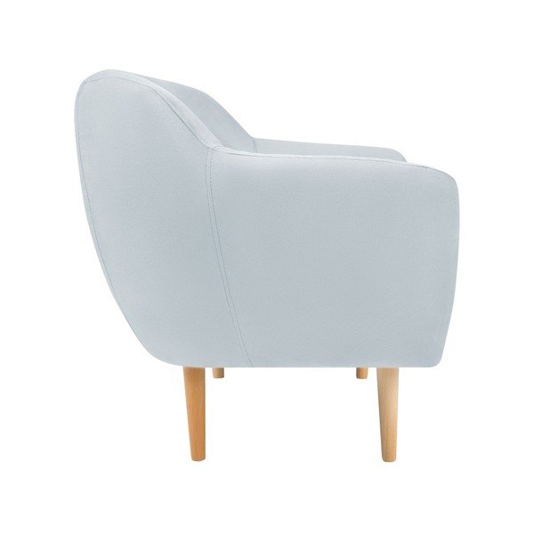 Svetlo moder žameten fotelj Mazzini Sofas Sardaigne-image-2