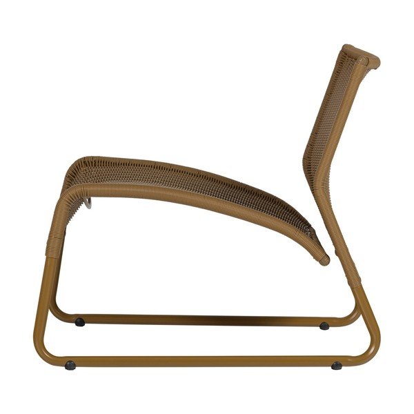 Oker rumen vrtni fotelj iz umetnega ratana West – WOOOD-image-2