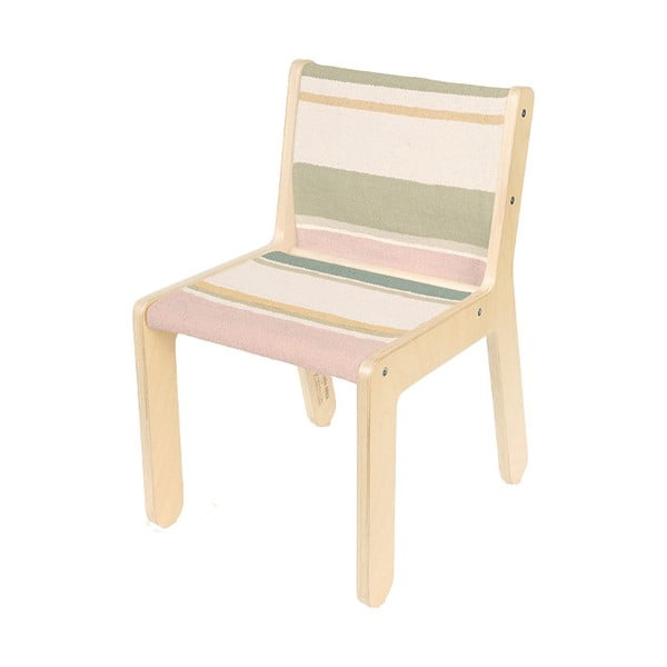 Otroški stol v naravni barvi Kaarol Earth – Lorena Canals