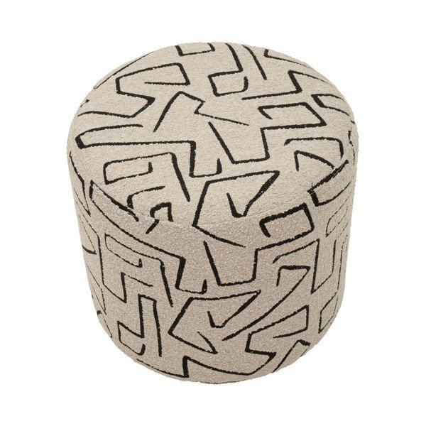 Bež tabure iz tkanine bouclé Nairobi – Mauro Ferretti-image-3