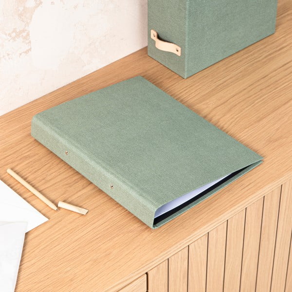 Zelen kartonast organizator Ringo Canvas Paper Laminate – Bigso-image-1